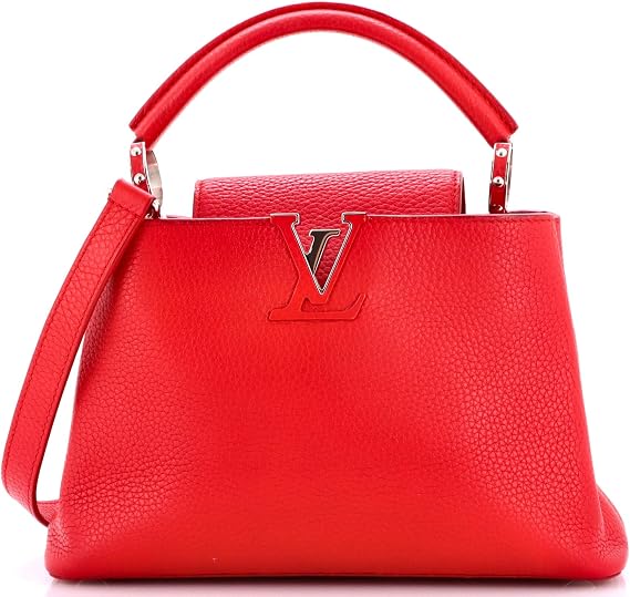 Pre-Loved Capucines Bag Leather BB, Red