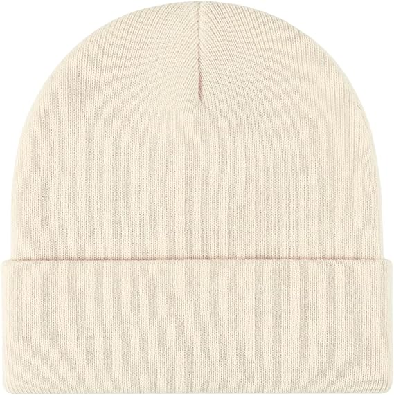 Winter Beanie Men Women Heavyweight Stretch Knit Cuffed Hat