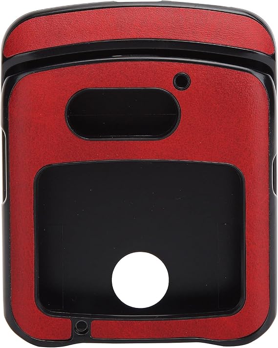 Case with Clip for Motorola RAZR 5G Flip Phone, Shockproof Phone Leather Cover for Motorola Razr 5G Leather Back Cover (red)