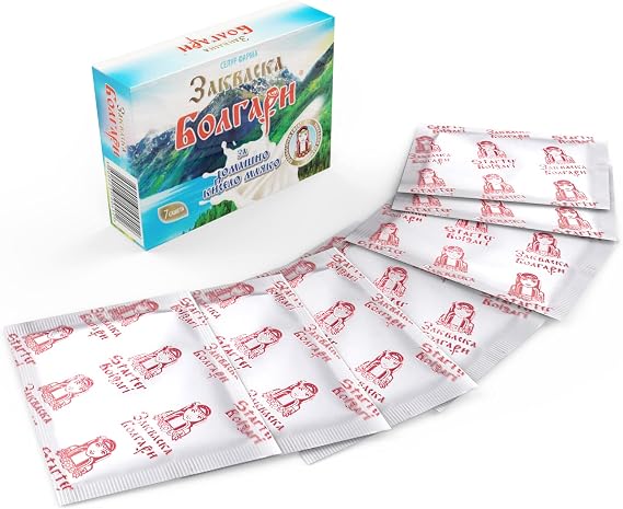 Yogurt Starter Culture ''BOLGARI'' - Pack of 7 Freeze Dried Sachets for Homemade Yogurt