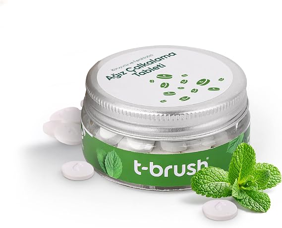 Koruyucu ve Ferahlatıcı Ağız Çalkalama Tableti - Florürsüz- Alkolsüz - Vegan - 75 tablet (Nane Florürsüz)