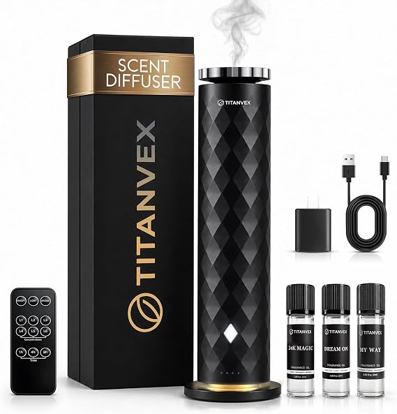 Cordless Hotel Scent Diffuser, Waterless Cold Air Oil Diffuser