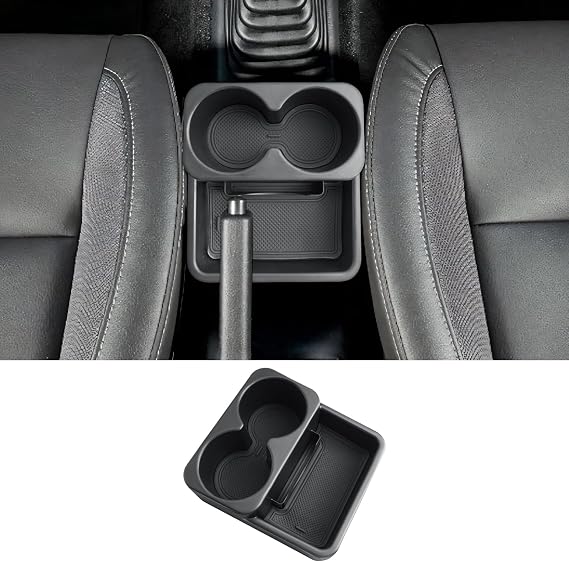 CDEFG Compatible with Suzuki Jimny FJ JB23 JB33 1998-2018 MT Centre Console Organiser Storage Box Handbrake with Cup Holder Storage Box Jimny JB23 JB33 Accessories (Manual Transmission)