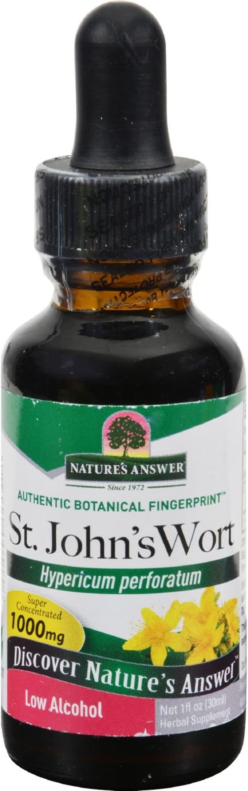 Nature's Answer St. John's Wort Young Flowering Tops with Organic Alcohol, 1-Fluid Ounce