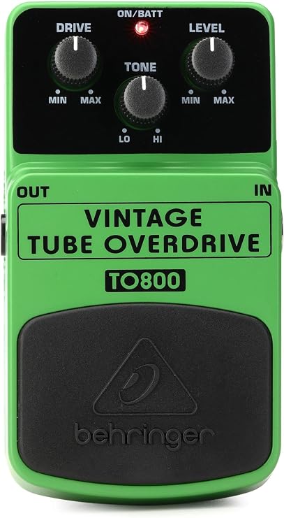 Behringer Vintage Tube Overdrive To800 Vintage Tube-Sound Overdrive Effects Pedal