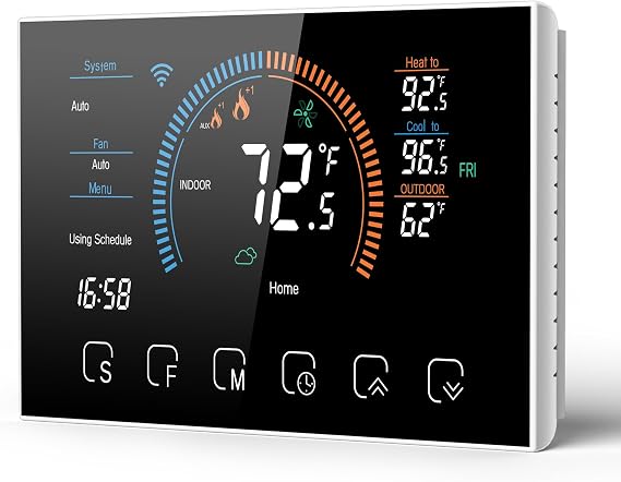 Smart Thermostat for Home, Black-Q4