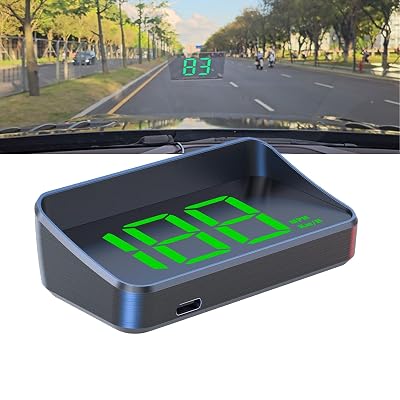Car GPS Head Up Display - Windshield Speedometer Projector HUD for All Car Models Green