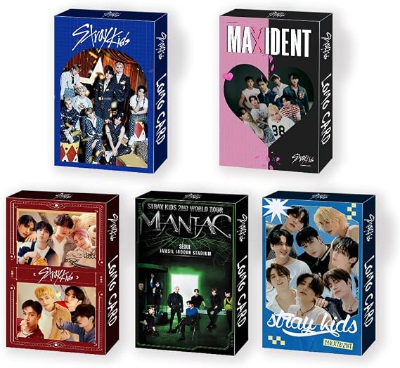 5pcs/150pcs Stray Kids Lomo Card Kpop Photo Cards Greeting Card with Postcard Box