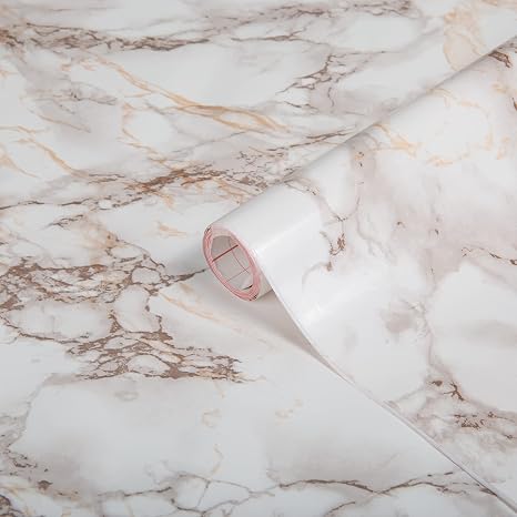 d-c-fix 346-8032 Decorative Self-Adhesive Film, Cortes Brown Marble, 26" x 78" Roll