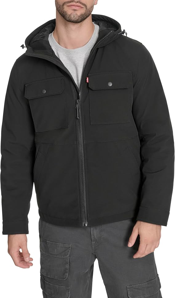 Levi's Men's Ripstop Softshell Jacket With Hood