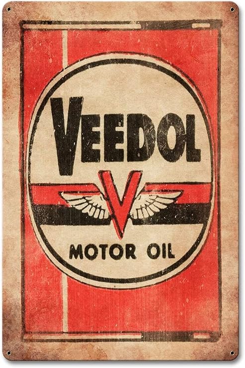 Veedol Motor Oil Vintage Sign Metal Sign