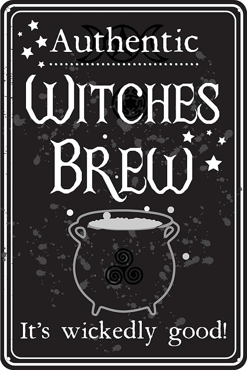 Authentic Witches Brew 12" x 8" Tin Sign