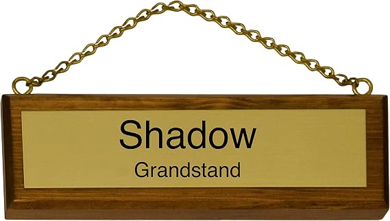 Customized Solid Wood and Brass Stall Plate