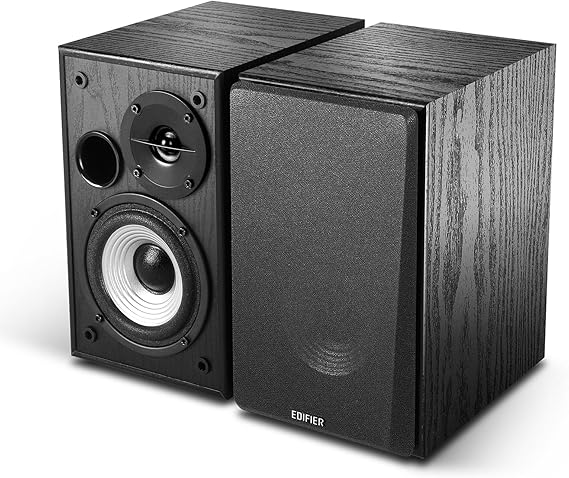 Edifier R990BT Bluetooth 5.4 Bookshelf Speakers, 2.0 Active Multimedia Speaker, 24W Output Power, RCA/AUX/Bluetooth Inputs, Digital Audio Processing, MDF Enclosure, App Control, for PC/Smartphone/TV