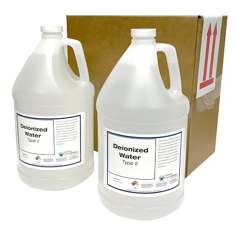 ChemWorld Type II Deionized Water, Liquid, 1 Gallon, 2-Pack