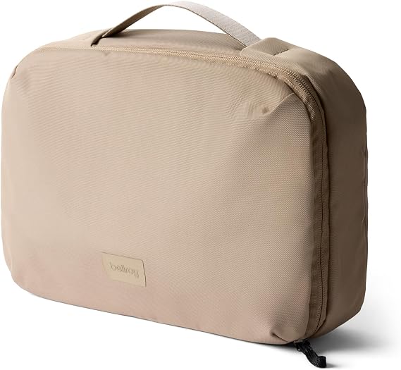 Bellroy Hanging Toiletry Kit Plus 8L, Travel Toiletry Bag - Stone