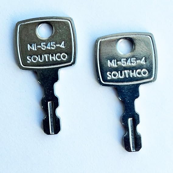 Southco M1-545-4 Key for Push Locks, Compression Locks