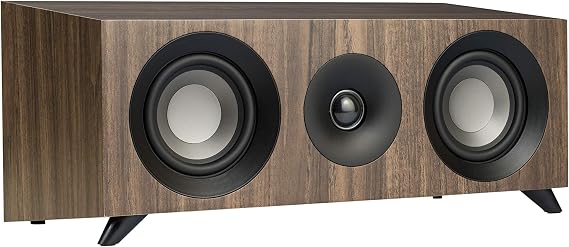 Jamo Studio Series S 81 Center Channel Speaker (Walnut) | 120W Center Channel with WaveGuide and 4-inch woofers for dialogue, surround sound and home theater
