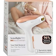 Sensica Pro Permanent Cordless Hair Removal Device Unlimited Flashed for Women. A Home Machine, Using RPL Technology. Body and Facial Hair Remover. Can be Used on The Leg, Back, Chest &amp;amp; Upper Lip