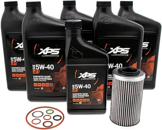 BRP 9779484 Spyder 5W-40 Full Synthetic Oil Change Kit Rotax 1330 Engine