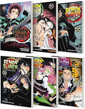 Demon Slayer Manga Collection Vol (10-15) 6 Books Collection by Koyoharu Gotouge