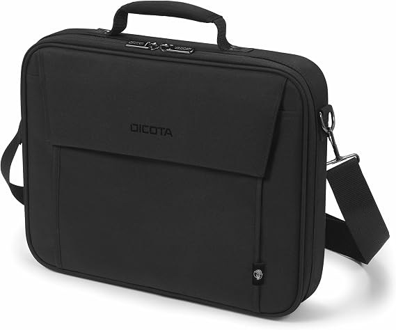 Dicota Eco Multi BASE 15-17.3 - eco-friendly laptop bag with protective padding, black