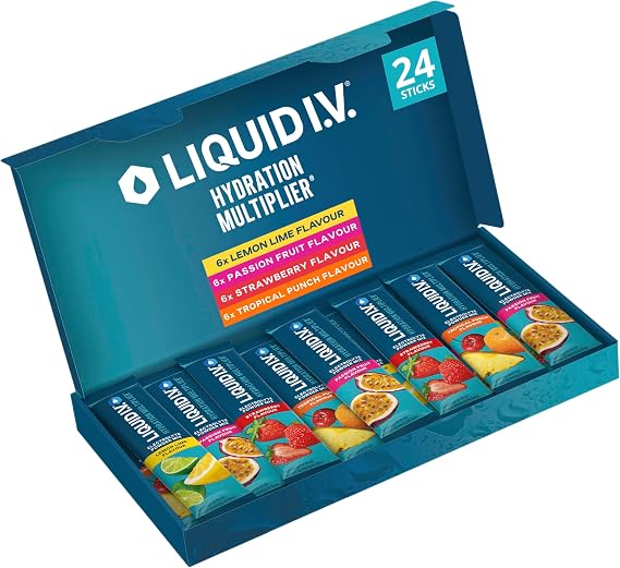Liquid I.V. Hydration Multiplier Electrolyte Mix, Variety Pack, 24 Sticks