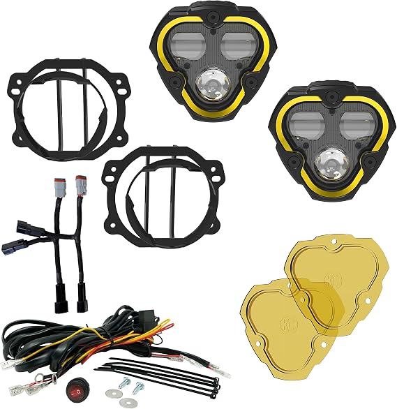 KC FLEX ERA 3 Dual Mode SAE Fog Lights - 2-Light Master Kit - JK/JL/JT Plastic Bumpers