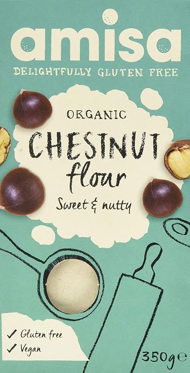 Amisa Organic Chestnut Flour, 350 GR