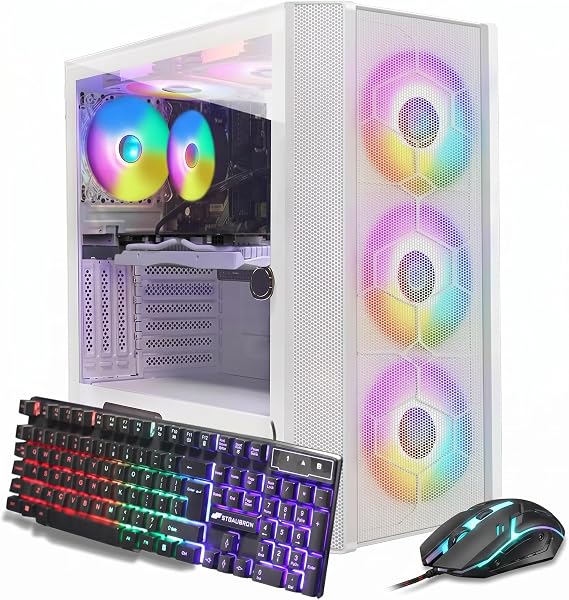 STGAubron Gaming PC Desktop,Core I7,RTX 3060 Ti 8G,32G RAM,1TB SSD