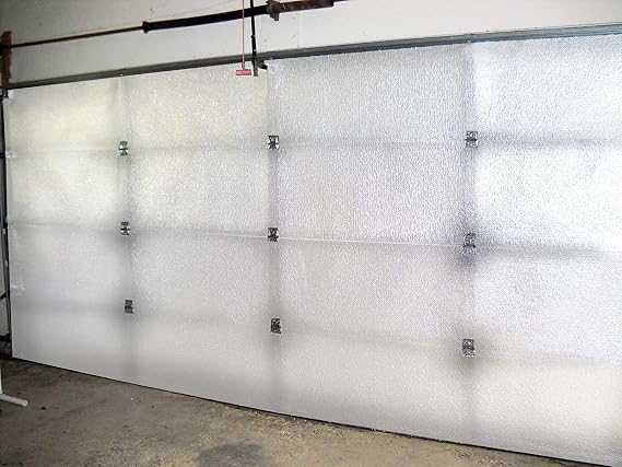 NASATECH White Pre-Cut 1 Car & 2 Car Garage Door Insulation Kit Reflective Foam