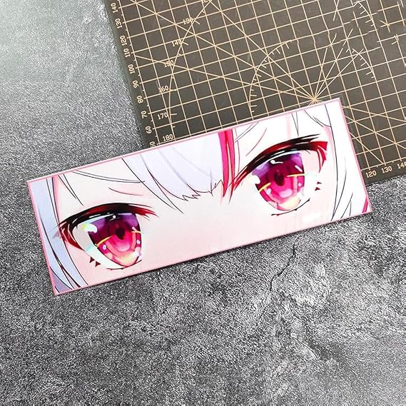 Car Stickers Vinyl Tape for Anime Peeker Girl Peeping Eyes Decal Auto Motorbike Boat Laptop Window Body Tail Applique 200x73mm
