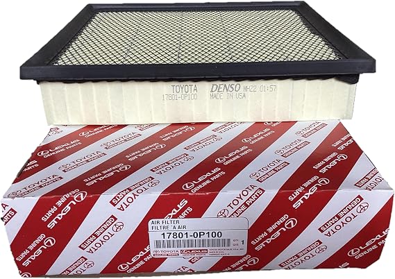 Genuine Toyota Engine Air Filter, OEM Part 17801-0P100, Denso Made in USA | OEM Engine Air Filter, Made by Denso in USA