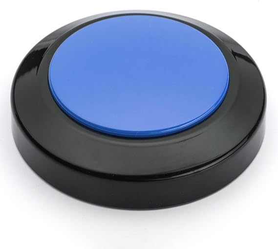 Talking Clock for Visually impaired, Blind, Elderly. Large and high Contrast (Blue)