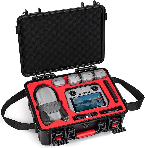 STARTRC Air 3S Case for DJI, Air 3S Fly More Combo Case, Compatible with RC 2/RC/RC-N3/N2 Remote Control, Hard Case, Drone Accessories, Compatible with Batteries, Charging Hub, Large Capacity Storage Bag, Portable, Shockproof, Full Protection