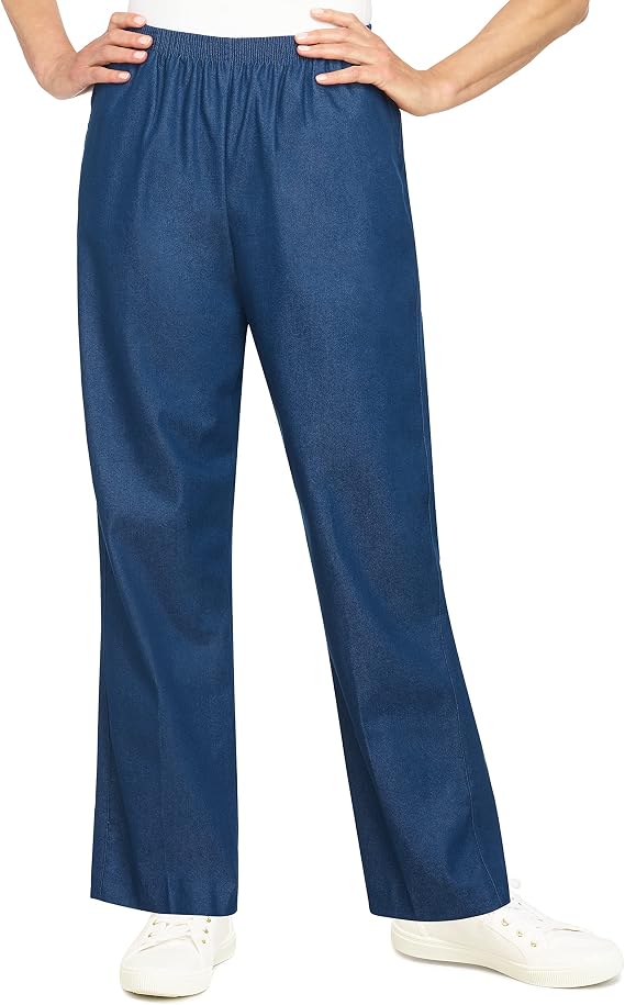 Alfred Dunner Women's Plus-Size Denim Proportioned Short Pant