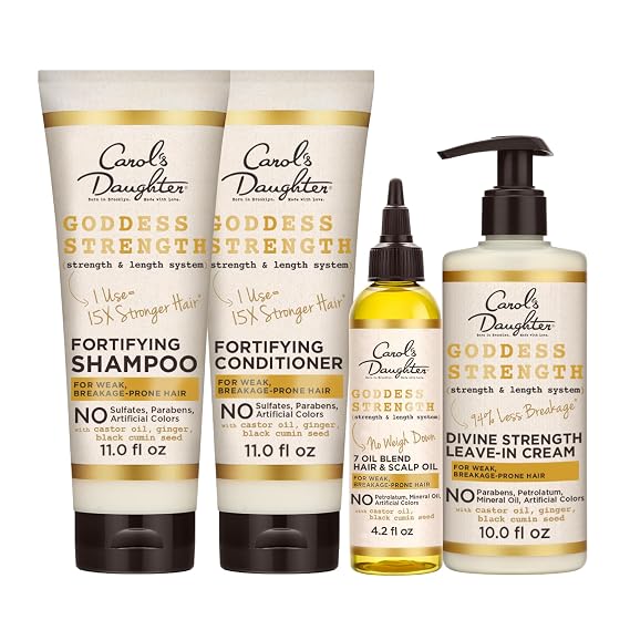 Carol's Daughter Goddess Strength Wash Day Hair Essentials, 4 Piece Set