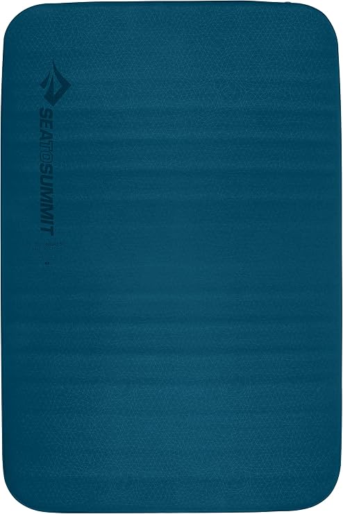 Sea to Summit Comfort Deluxe Self-Inflating Foam Double Sleeping Pad, Byron Blue