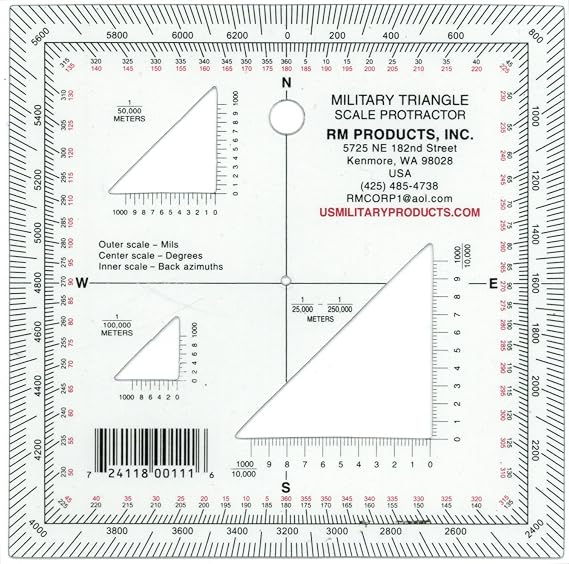 Military Triangle Protractor