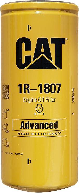 Caterpillar 1R1807 1R-1807 Engine Oil Filter Advanced High Efficiency Multipack (Pack of 1)