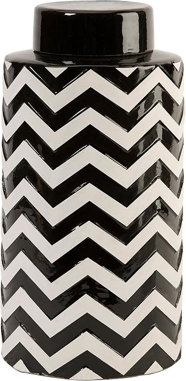 IMAX 18184 Chevron Canister with Lid