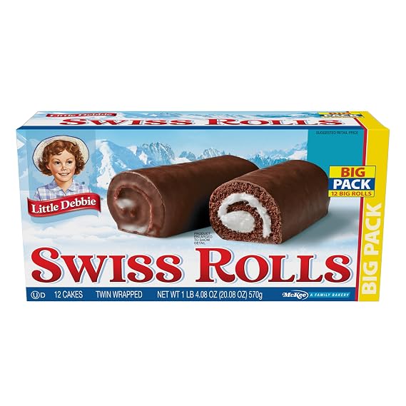 Little Debbie, Swiss Rolls, Big Pack, 20.08 Ounce