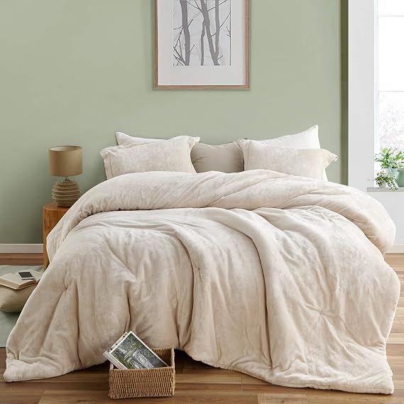 Byourbed The Original Plush - Coma Inducer Oversized King Comforter Set - Almond Milk