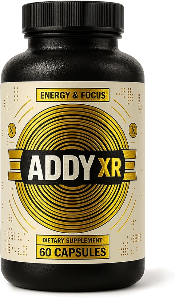 ADDY XR - Adderall Alternative - Luxury Energy Management - Focus & Energy Supplement - High End Brain Booster - Focus, Energy, and Memory Support Vitamins - 60 Day Supply