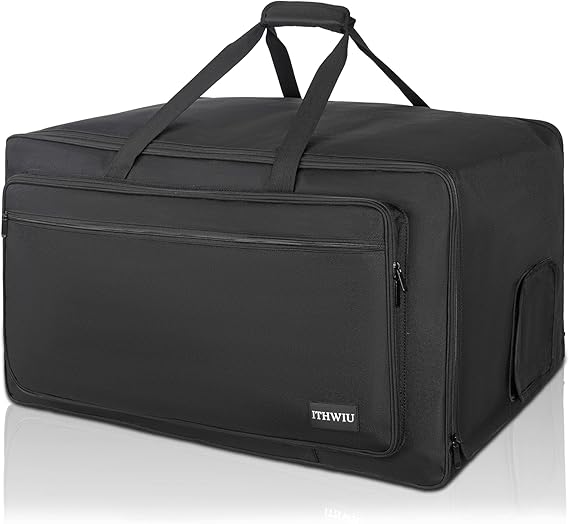 Speaker Bag with Thickened Sponge for Compact 15" Speaker Cabinets; Heavy-Duty Fits QSC K15, Yamaha DXR15 and more (IT-TOTE15), Black