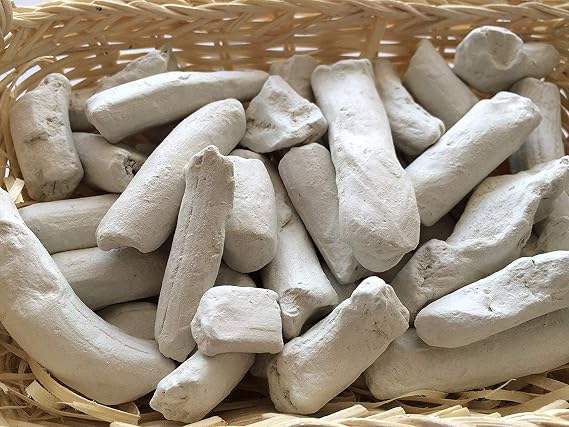 White Pressed Clay, White Pressed Clay, Edible Clay (Clumps), Natural for Eating (Food), Edible Clay, 4 oz (110 g)