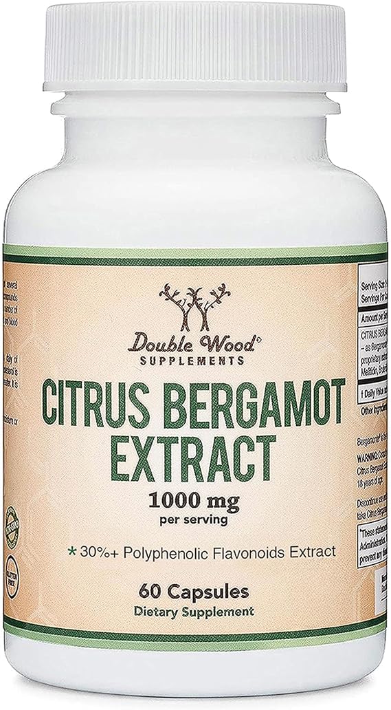 Citrus Bergamot Extract 1,000mg, Supports Healthy Cholesterol, 60 Capsules