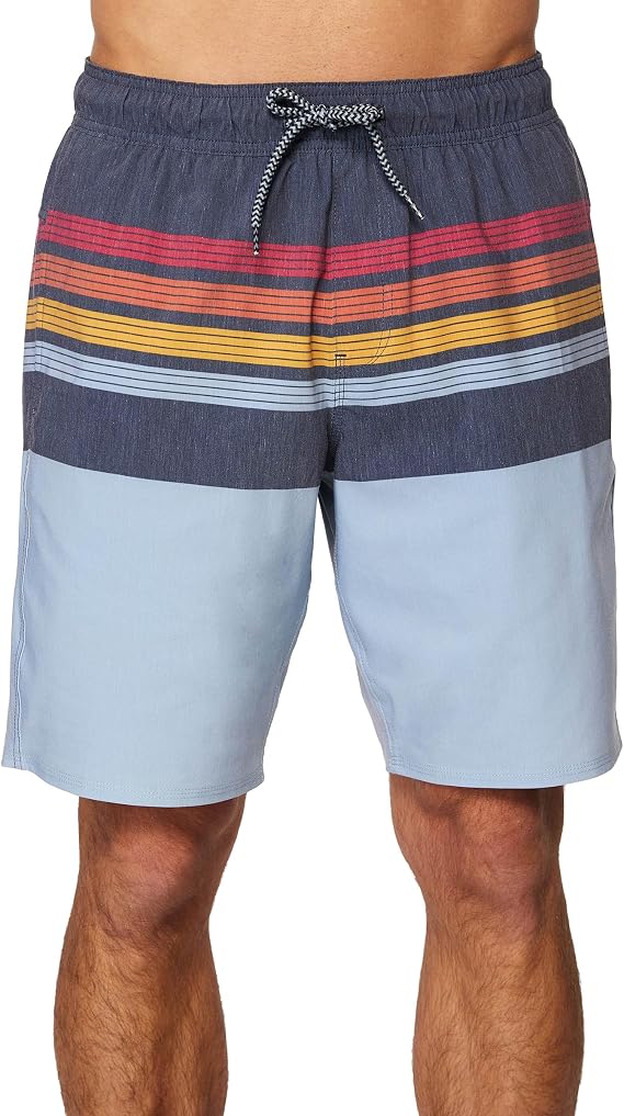 HANG TEN Mens 21 Inch Boardshorts - Men's Swim Trunks with Quick Dry Stretch Fabric and Pockets