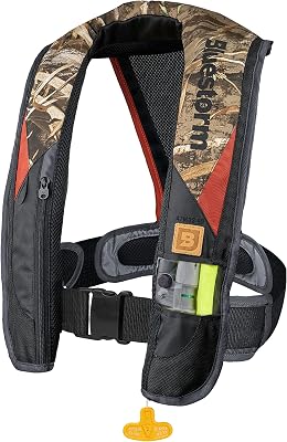 BLUESTORM Atmos 40 AutomaticManual Inflatable PFD Life Jacket for Adults | US Coast Guard USCG Approved Life Vest
