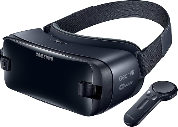 Samsung Galaxy Gear VR 2017 with Motion Controller (UK Version), Note 8 Compatible, Black